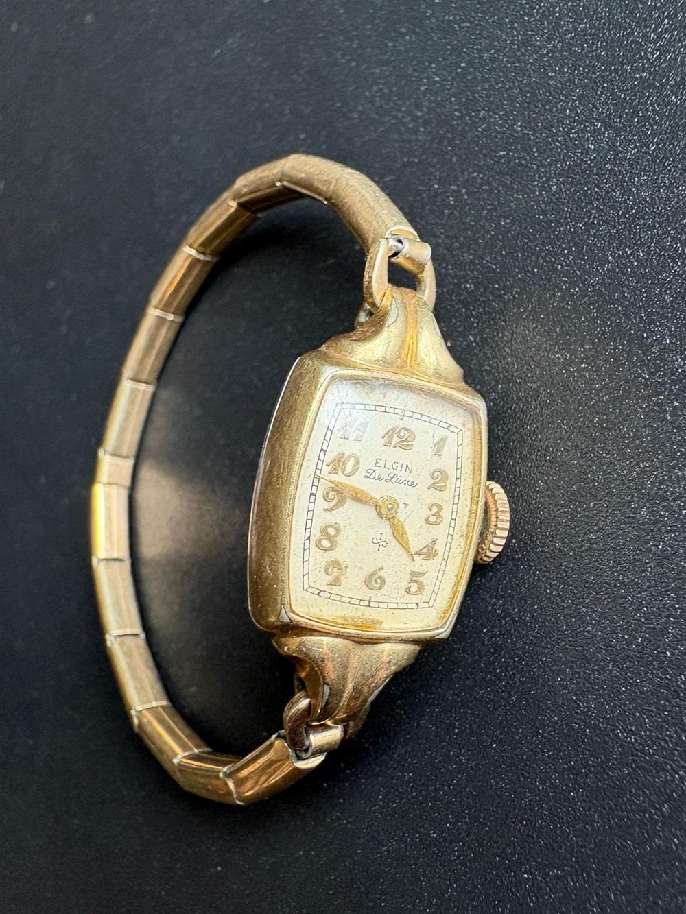 Elgin‎ Deluxe Women's Vintage Gold Filled Bracelet Watch